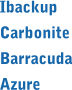 Ibackup Carbonite Barracuda Azure